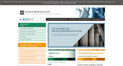 Desktop Screenshot of lasclavesdelderecho.com